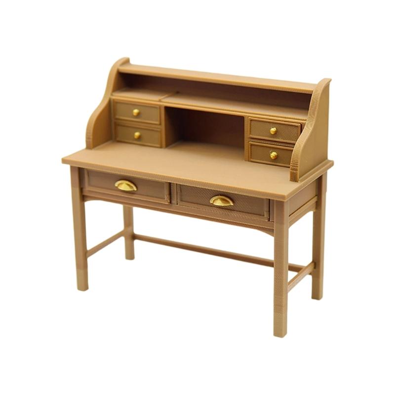 Miniature Study Table 1/12 Scale Dollhouses Accessory High Detail Long Lasting Modelers Creative Scene Prop