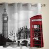 Londoner Telefonzelle, Luxus-Vorhänge für Wohnzimmer, Fensterbehandlung, Vorhang für Schlafzimmer, Heimdekoration