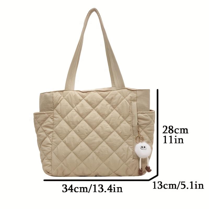 Korean Ins Women's Tote Bags Large Capacity Shoulder Bag Lightweight Soft Nyl Handbag For Daily Shopping Travel