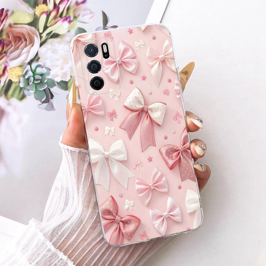 For OPPO A16 A16s Phone Case luxury flower Cool animals design Soft Silicone TPU For OPPO A54s A 54 S A 16  Back Cover