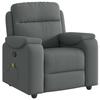VidaXL Fauteuil de massage inclinable Gris foncé Tissu, fauteuil de massage, fauteuil, fauteuil canapé, fauteuil de bureau 4015691