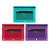 3Pcs Pencil Case 3 Ring Binder Large Capacity Pencil Pouch Transparent Window