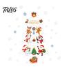 Christmas Window Clings Reusable Clings, Double Sided PVC Static Glass Stickers, Snowman Snowflake Elk Holiday Decals Santa Claus Xmas Tree