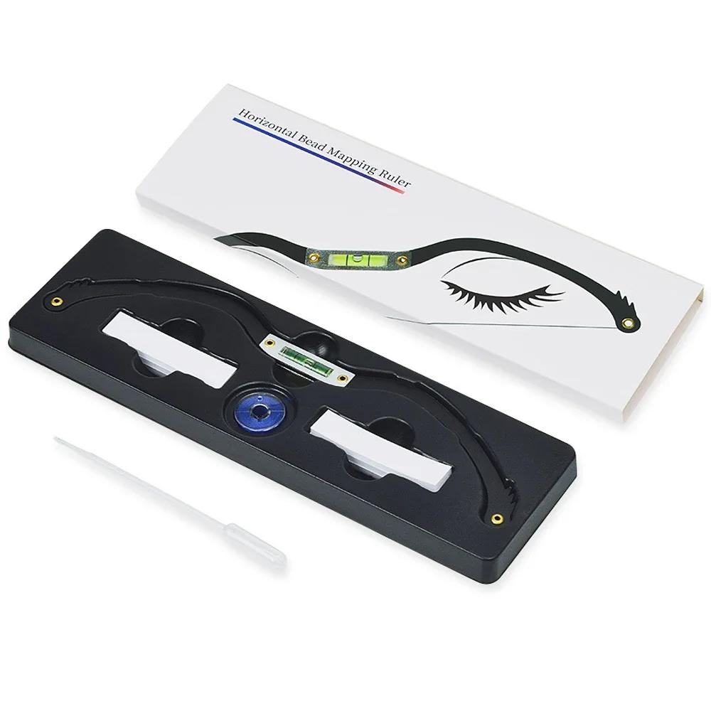 Metall øyenbryn Microblading kartlegging nivå linjal posisjonering semi-permannet linje horisontal øyenbryn linjal tatovering regel forsyninger