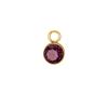 5 pcs/lot 5mm Colorful Crystal Birth Month Stone Charms Stainless Steel Pendant For Necklace Bracelet Making Birthday Jewelry