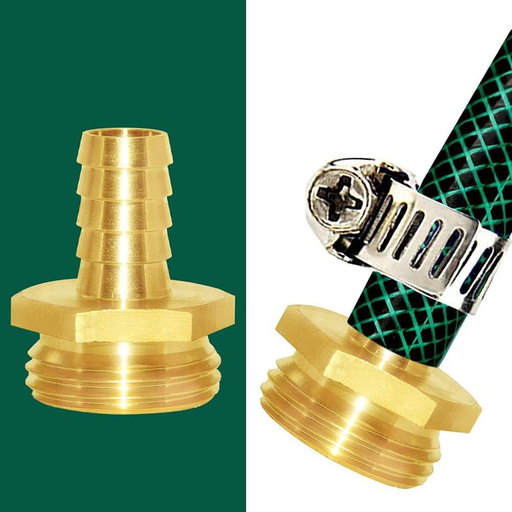 High Quality 2PCS 3/8 Hose Barb to 3/4 GHT Male For Water Plumb Irrigation