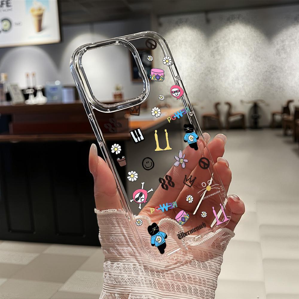 Acrylic Phone Case for iPhone 11 12 13 14 Pro 12 14 16 Pro Max for Samsung A16 A36 A56 S24 FE High-quality Painted Anti-fall Mobile Phone Case