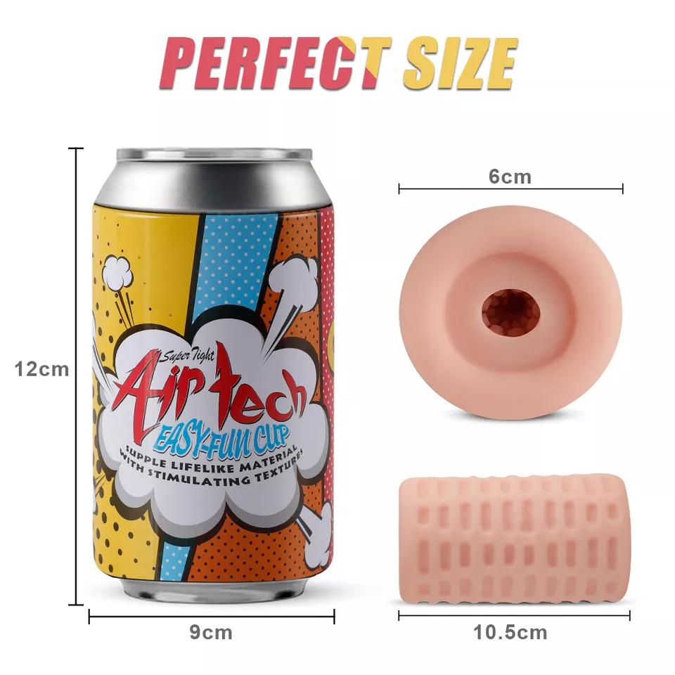 Silicone Cup Masturbator For Men Sex Toys Portable Manual Vaginal Real Masturbation Cup Soft Pussy Penis Exercise Erotic Toys