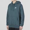 Nike Logo Print Drawstring Hoodie Long Sleeve Men Tops Dark-Green BV2655-309