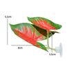 Plastic Betta Fish Leaf Pad Suction Cup Reptile Basking Area Practical Fish Hiding Habitat  Reptile