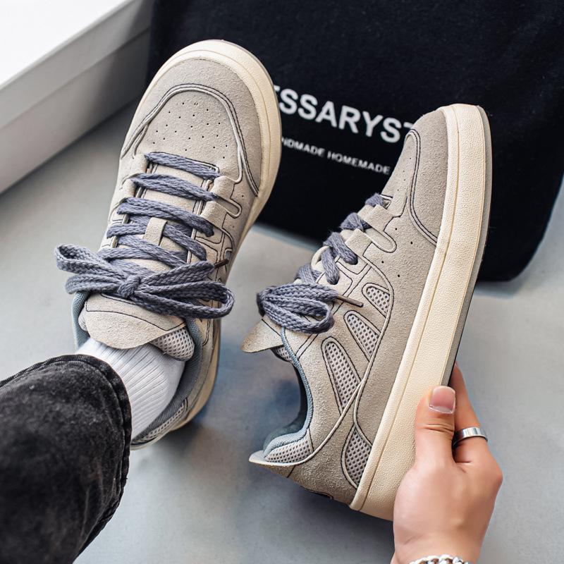 New Canvas Shoes Men's High-end Niche Shoes Student Trend Sports and Leisure Board Shoes