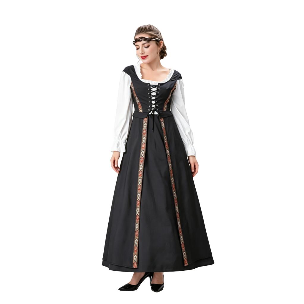 Women's Vintage Corset Dress for Halloween Costume Party