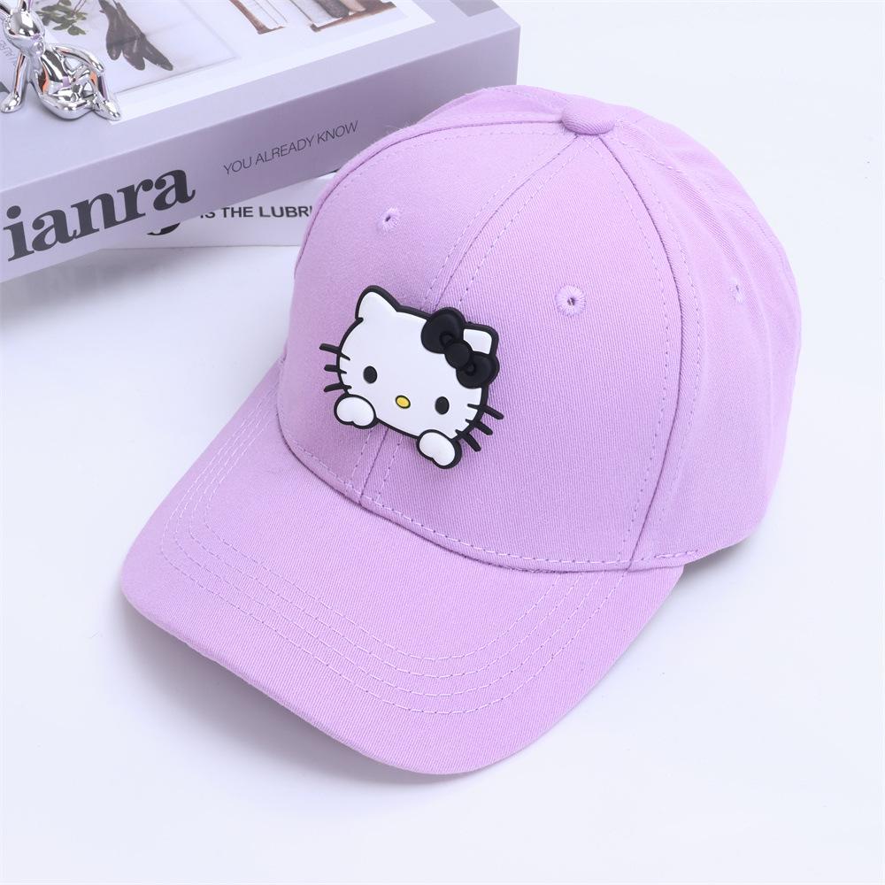 Girls' Spring and Summer Princess Sun Protection Cat Baseball Cap