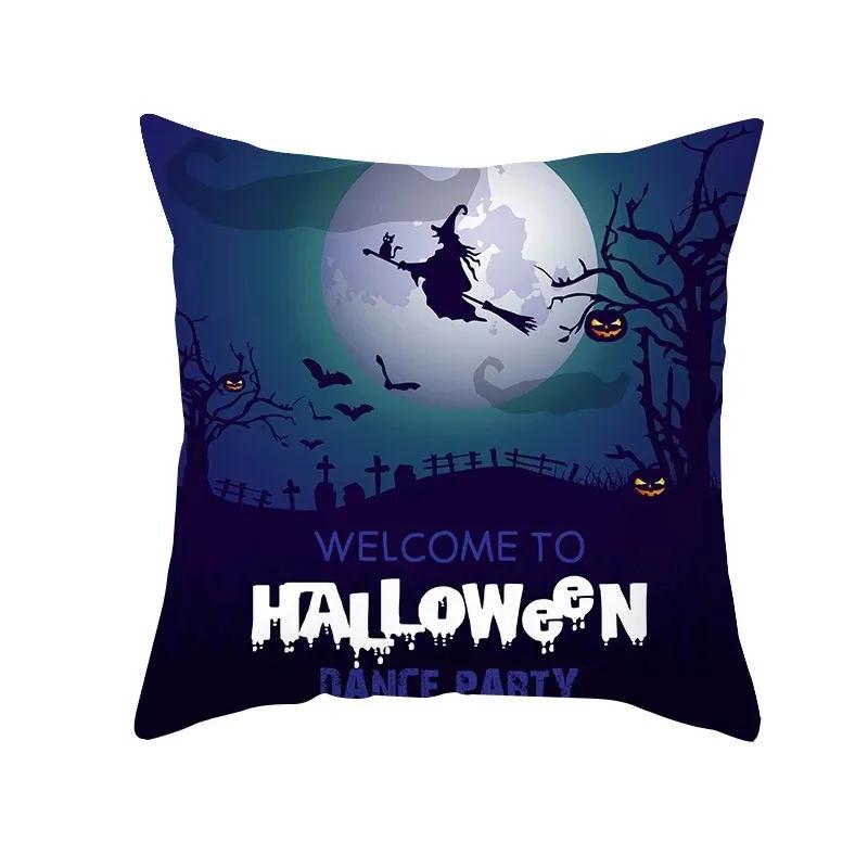 Taie d'Oreiller Thème Halloween, Voiture Fantôme, Horreur, Bureau, Salon, Canapé