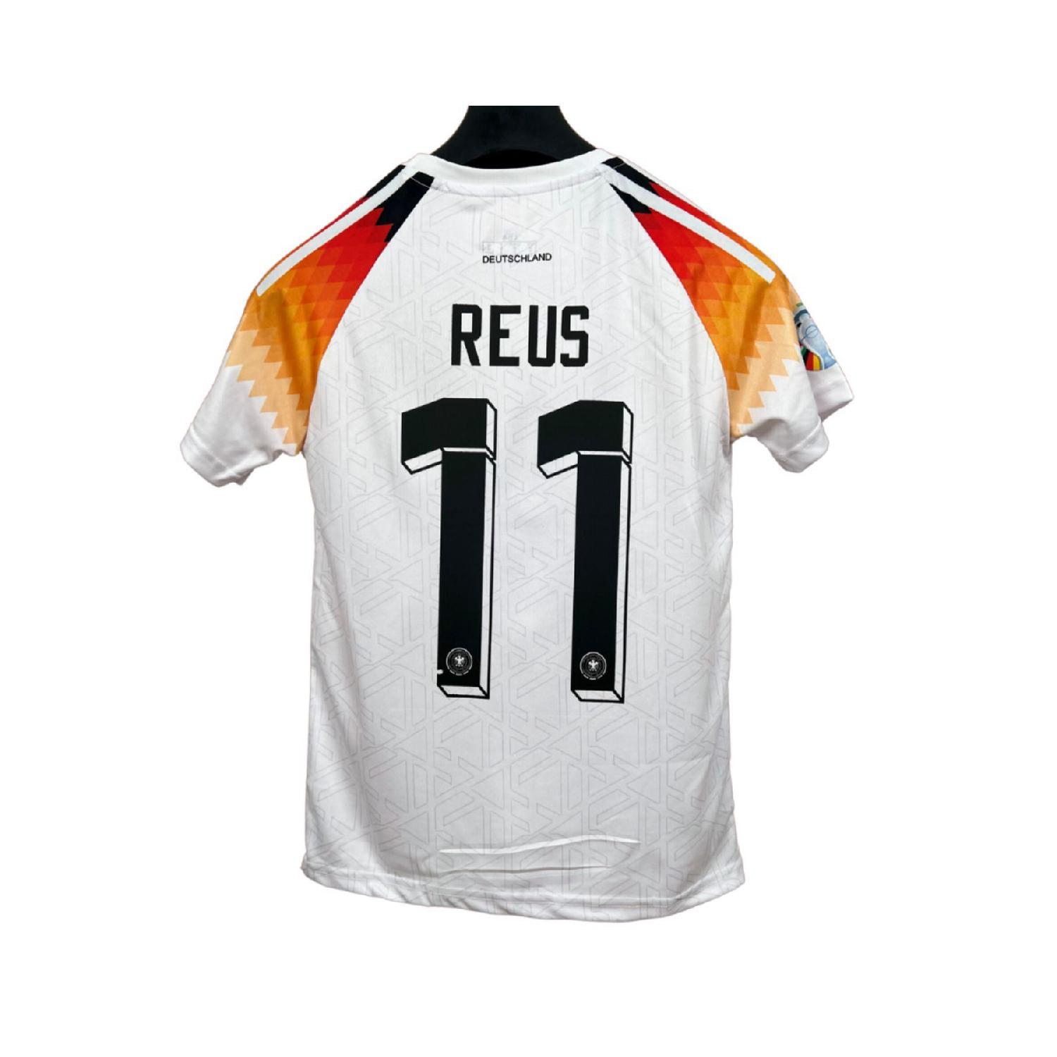 

Белая футбольная майка для взрослых Германии Reus S чистый