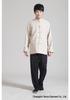 Men's Reversible Cotton and Linen Ethnic Tang Suit, Long Sleeve, 2973 Style