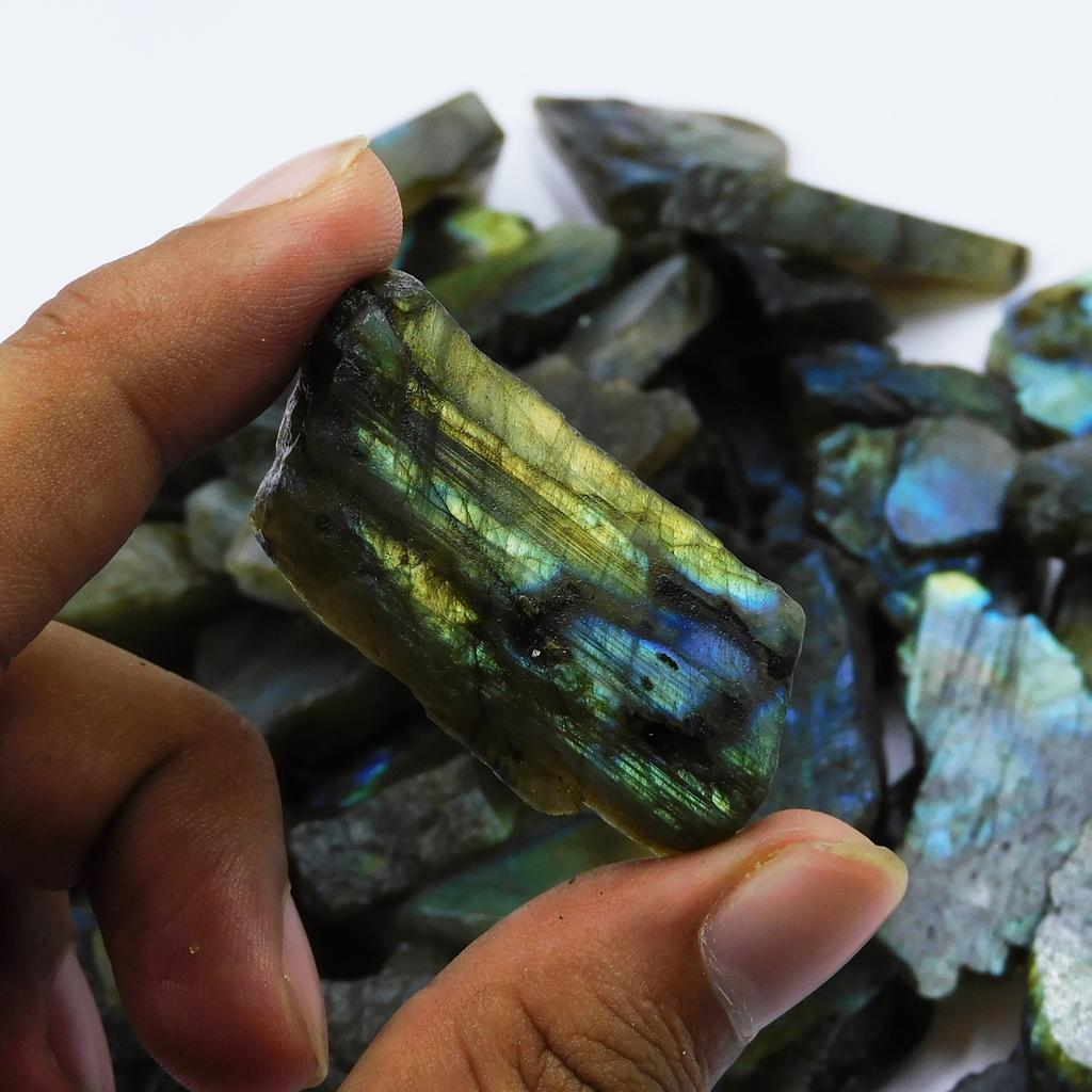 189.7 Ct Natural Labradorite UnCut Rough Huge Loose Gemstone Lot