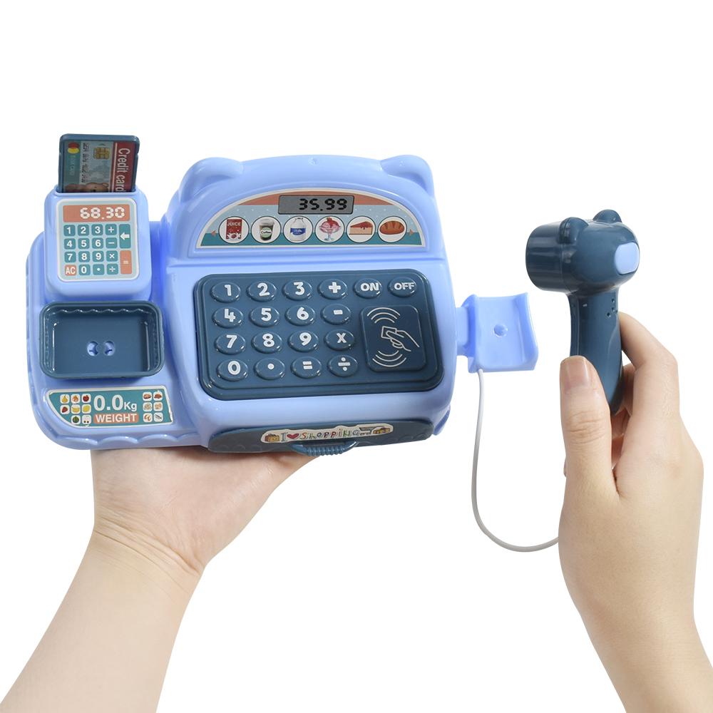 Jucărie Inteligentă pentru Copii de Joc de Rol Casă de Marcat Supermarket Tort Fructe Înghețată Interactiv Părinte-copil Muzică Lumini Jucării