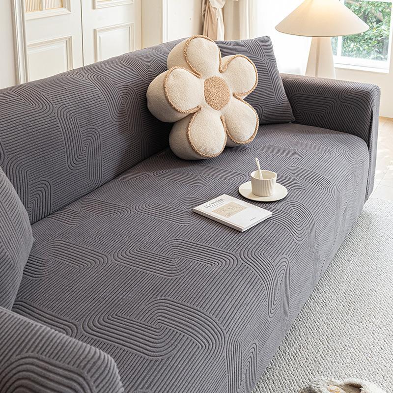 Premium Elastic Sofa Covers Full Protection Cat-Proof Stretch Fabric All-Season Universal Lazy Sofa Slipcover