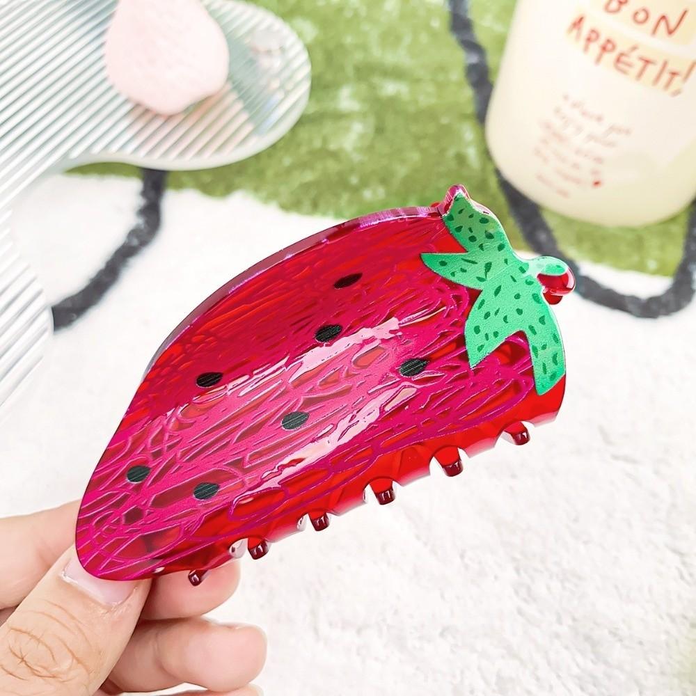 Large Size Hair Claw Strong Hold Shark Hair Clip Cute Fruit Hair Clip Hair Accessories