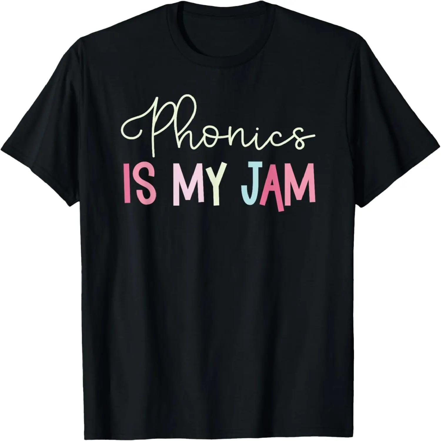 Reading Teacher Phonics is my Jam , Science of Reading T-Shirt XXXXL
