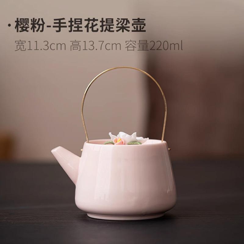 

Handmade Ceramic Xishi Teapot Original Clay Large Flower Carving Kungfu Tea Set Single Pot for Women 201-300ml