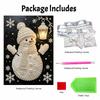 Christmas Pearl Painting Kit Handmade DIY Snowman Lantern Snowflake Home Decoration Painting