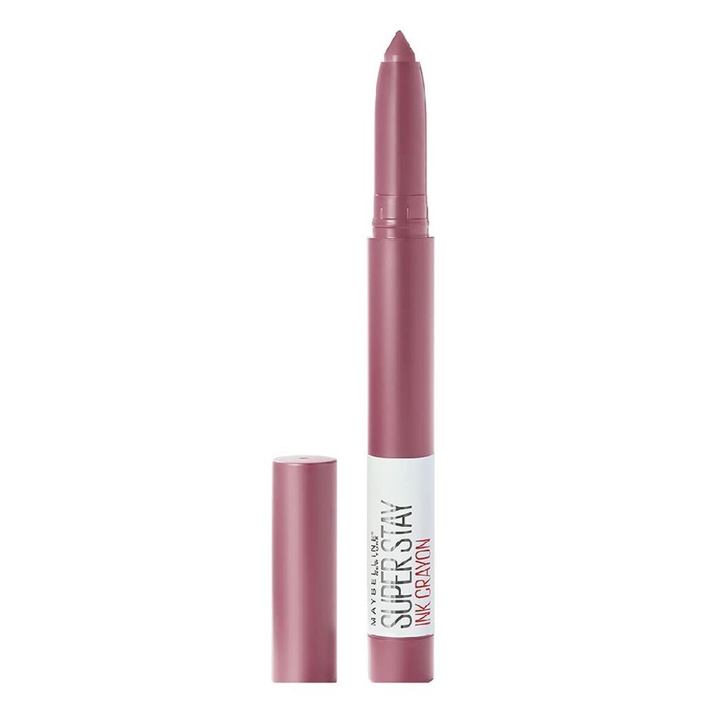 Maybelline New York SuperStay Crayon Lipstick Matte Finish Long-Lasting Intense Colour 1.2g 1 Pack 25 Stay Exceptional