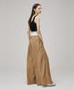 Meuameu Signature Unbalance Pin Tuck Logo Band Flare Slacks