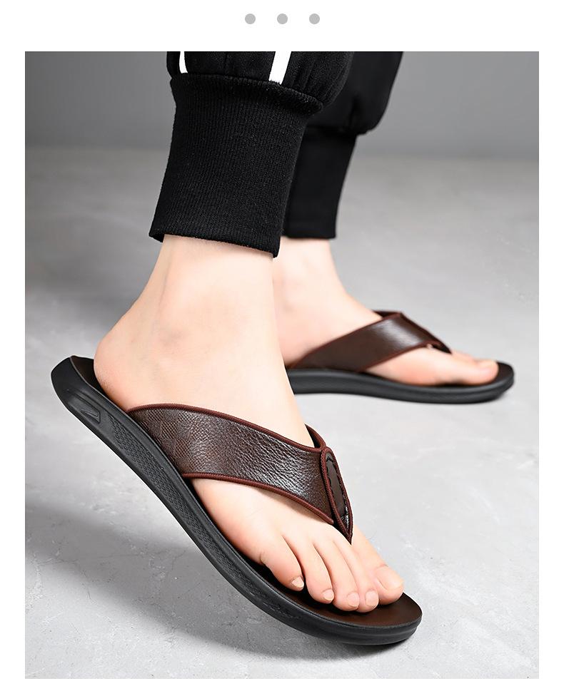 

Модные летние повседневные модные мужские сандалии с мягкой подошвой, нескользящие, для отдыха на открытом воздухе, новые дизайнерские роскошные мужские шлепанцы из мягкой кожи 43