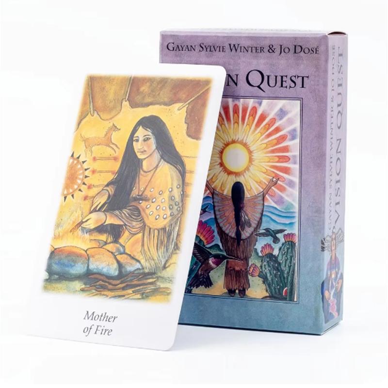 Горячие Продажи Vision Quest Таро 78-карточная колода 10,3*6 см Гадание на судьбу Карты Таро Карточные игры для предсказания судьбы Настольная игра для вечеринки