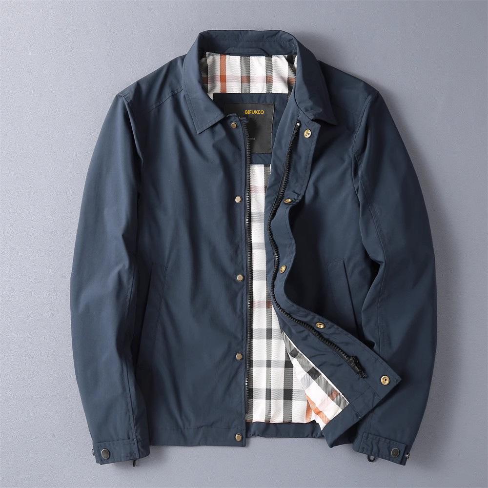 

Весенне-осенняя новая мужская одежда для мужчин среднего и молодого возраста, высококачественная мужская повседневная куртка с лацканами 3XL