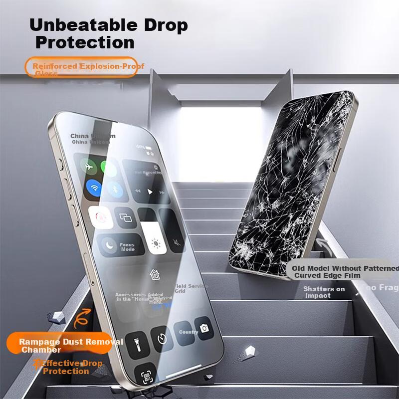 Cabin 2 Pieces Replacement Guarantee with Apple iPhone 17 Tempered Glass Screen Protector, High-Definition Full-Screen Anti-Drop and Glass Film