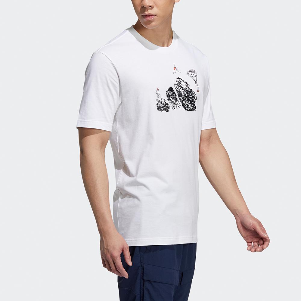 Adidas Jump Gfx Ss Cartoon Print Sports Tee Men Tops White H20793