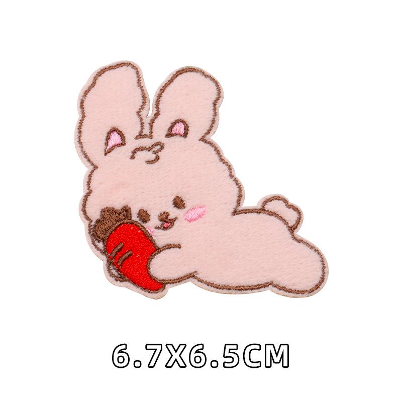 

Самоклеящаяся нашивка с изображением мультяшного кролика для пуховиков