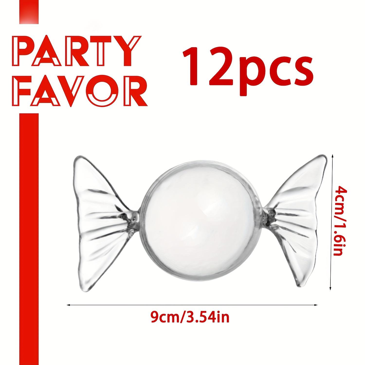 

Прозрачная пластиковая подарочная коробка в форме конфет 12 шт. с крышкой самодельные заполняемые контейнеры для хранения ювелирных таблеток 12pcs