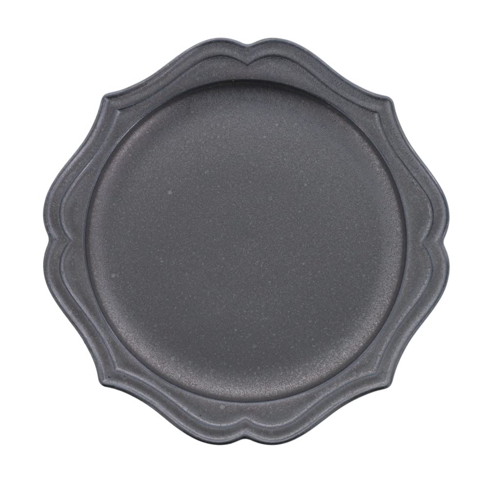 

East Tableware (East Table) 23cm Raffine Noir Plate, Black, Made in Japan, Large Platter, Microwave and Dishwasher Safe, Product Number: 31-020-01