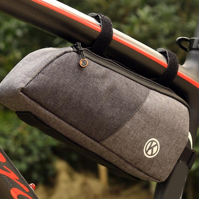 Road Bikes Front Frame Bag Bicycles Front Top Tube Pouches Storage Bag Cyclings Tool Front Saddles Bag for Mountain Bikes