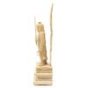 Special Buddhist Statue Standing Acala inches height width 12 depth Cypress Wood Carving with Flame Halo and Square Rock 1129 Kurita's [Myo-o] Statue,