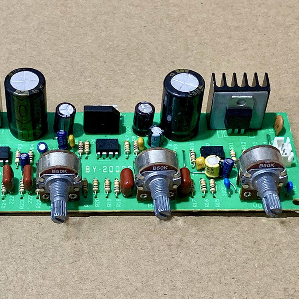 NE4558 Preamplifier Board Module with 4 Buttons