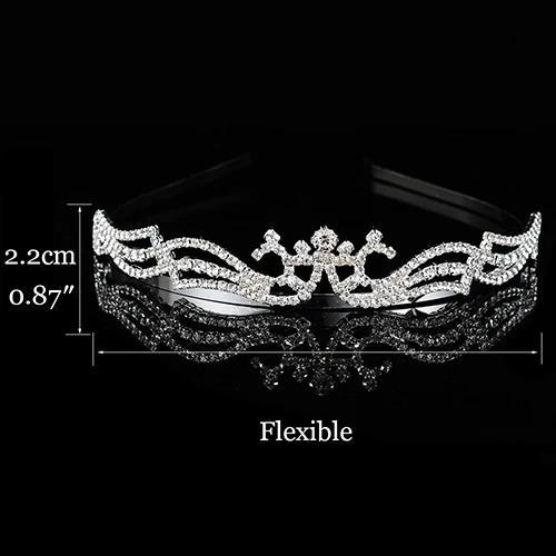 Classic Bride Rhinestone Crown Hair Accessories Headgear Studio Wedding Dress Accessories Direct Sales