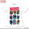 EVERSOUL Marvel Short Sleeve T-Shirt featuring American Comic Book Heroes Hulk, Captain America, and the Avengers, White, XL Size [Parallel Import]