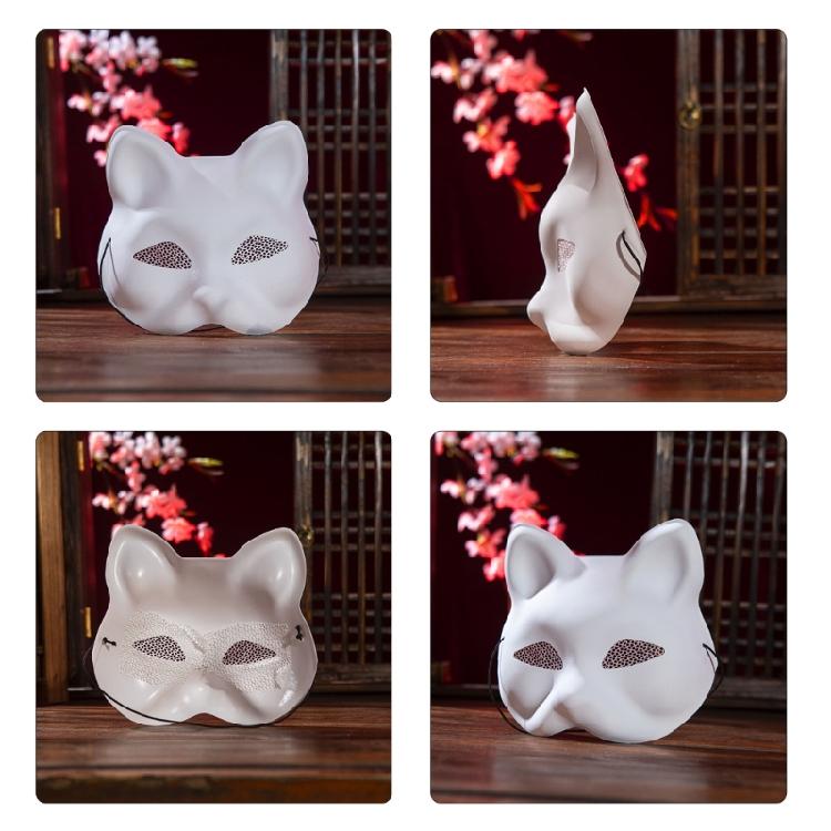 Cats Masquerade Mask Unpainted Mask with Acrylic Paint and Paint Brush for Kid Adult Halloween Masquerades Kid Birthday