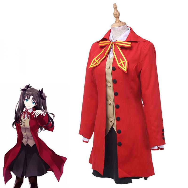 Elegant Tohsaka Rin Matou Sakura School Uniform Suit Cosplay Costume For Women