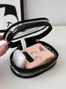 Portable Mini Transparent Zipper Storage Bag, Compact Multi-Functional Pouch, Earphone And Charger Organizer With Keychain