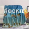 1PC THE ROOKIE Patterned Flannel Blanket Suitable For All Seasons for Home Decor Warmth and Comfort Gifts Holiday Present