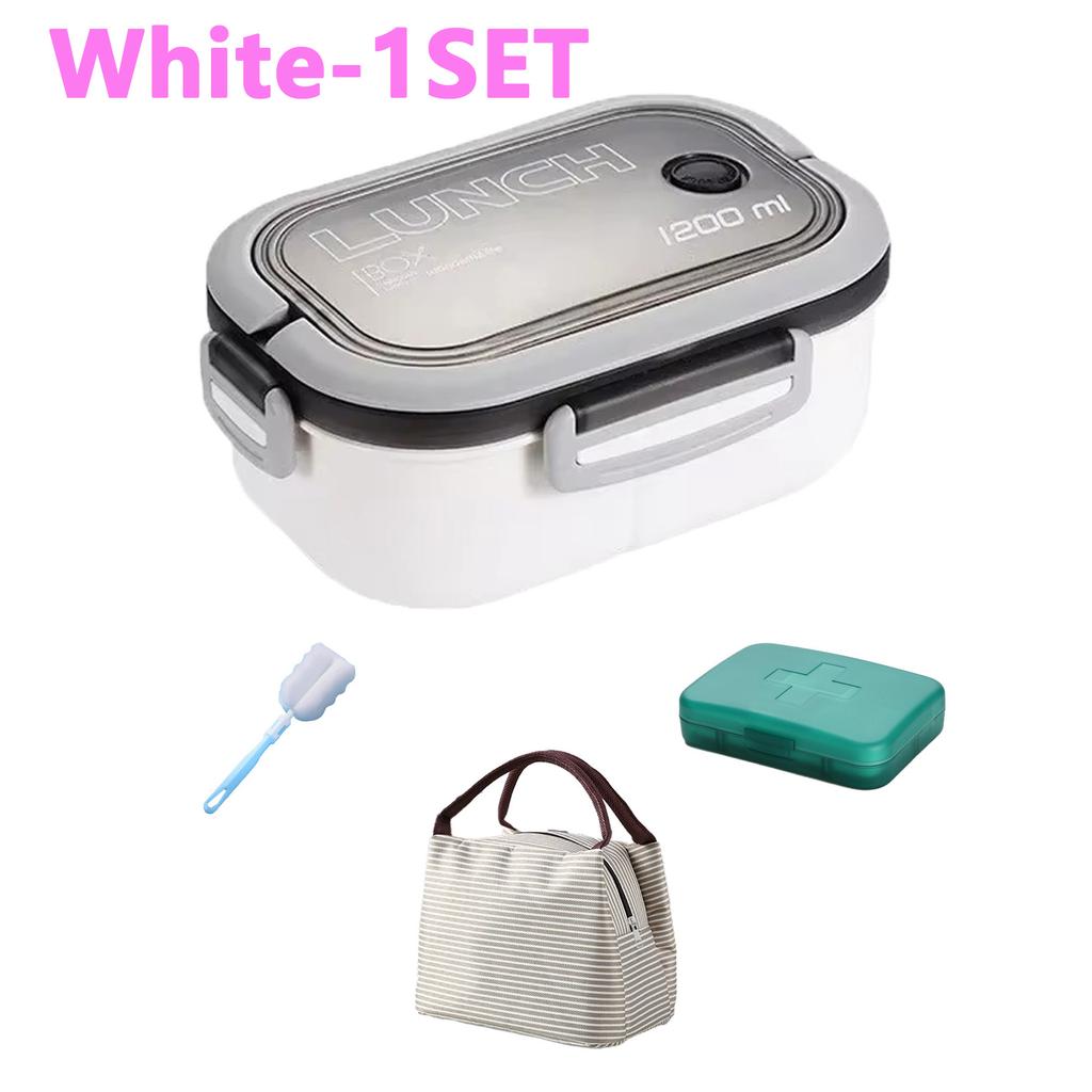 Simpatica scatola per il pranzo per bambini scomparti Microwae Bento Lunchbox Bambini Kid Scuola campeggio esterno Picnic Contenitore per alimenti portatile