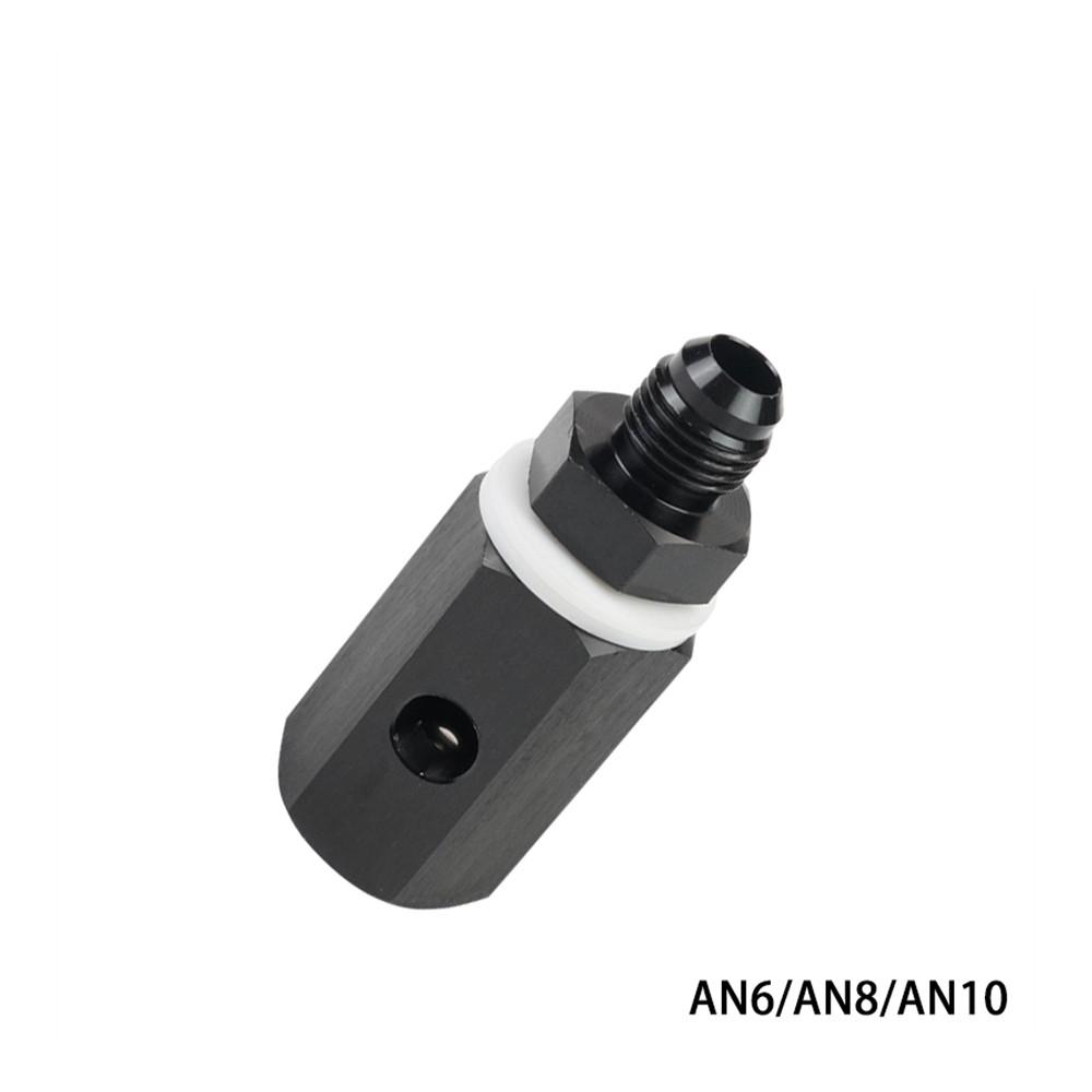 AN6 AN8 AN10 Aluminum Male Fuel Cell Tank Roll Over Exhaust One-way Valve Fuel Vent Valve Joint Black TF-1132