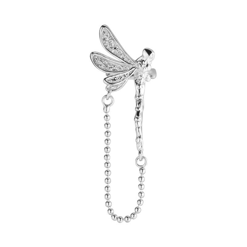 Long Chain Irregular Line Earclip Without Hole Earring for Women Simple Fake Piercing Earcuff Ear Accessories Zircon Party Gift