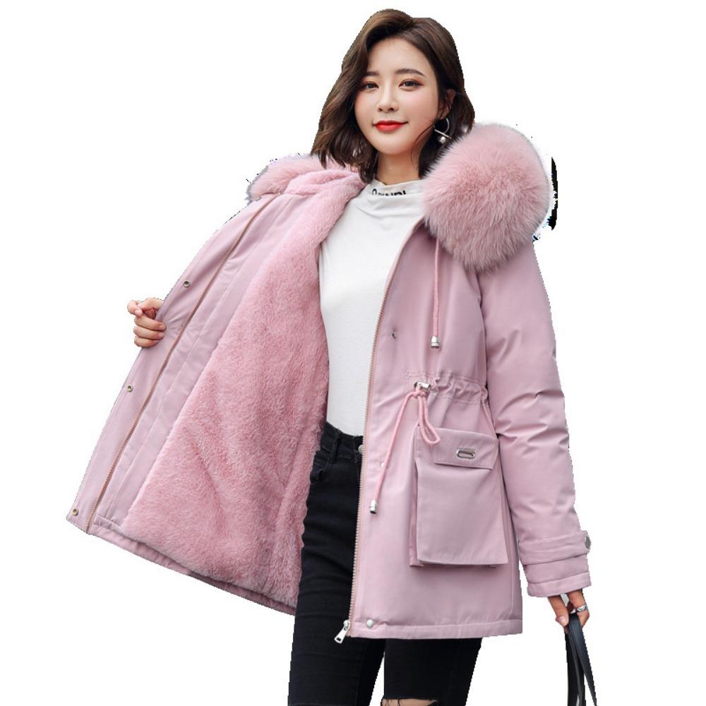 Winter New Trendy Down Cotton-padded Clothes Women's Clothing Waist Slim Fit Warm Student Cotton-padded Jacket